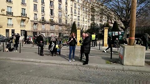 Manif du samedi 5 mars 22- Paris- Porte de Champeret- Arrivée des Gilets Jaunes