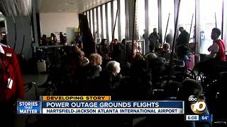 Power outage grounds flights at Atlanta airport
