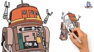 How to Draw Chopper Droid from Ahsoka Star Wars - Step by Step