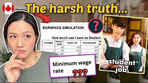 Can you cover living costs by working as student? (with simulation)