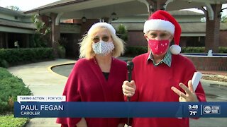 Carolers bring holiday cheer to patients at Suncoast Hospice