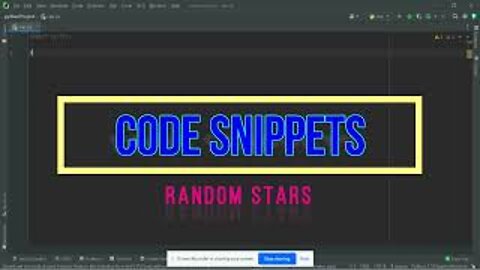 Code Snippets Random Stars
