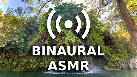 [Binaural] [ASMR] Relaxing Tour of Butterfly Gardens at Krause Springs Windchimes, Waterfalls, +more