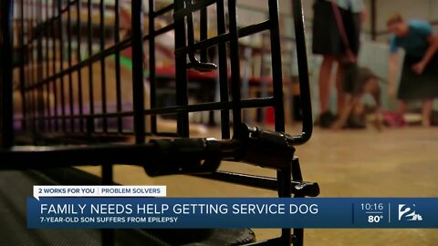 Help 7-year-old Braxton Kinsey get a seizure alert dog