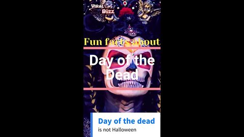 Fun facts about Day of the Dead #shorts #dayofthedead #diademuertos