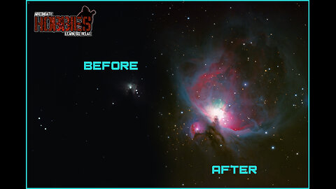 Astrophotography - Processing the Orion Nebula (time-lapse)