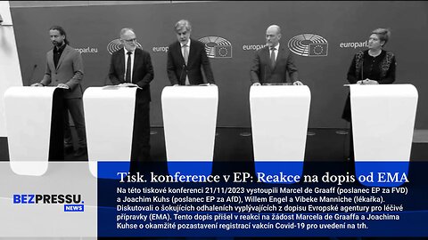 Tisk. konference v EP: Reakce na dopis od EMA