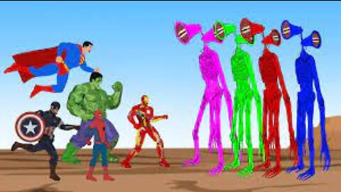Team Hulk VS Color Team Siren Head