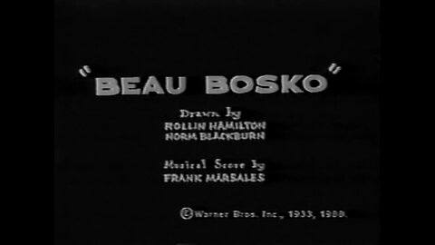 1933, 7-1, Looney Tunes, Beau Bosko