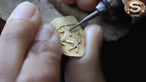 ferrari ring jewellery making at home - custom made 17k gold ring for men #sinutech