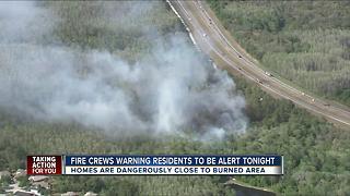 Voluntary evacuations prompted by brush fires lifted in Pasco County