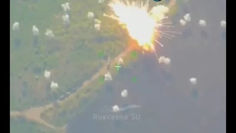 Russian drone records an epic MRLS strike on an Ukrainian S-300 air defense system