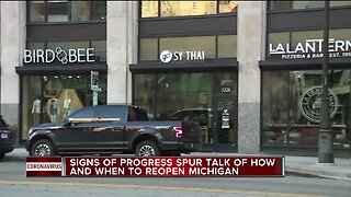 Signs of progress spur talk of how and when to reopen Michigan