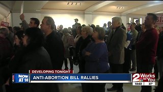 Supporters gather at the Capitol for anti-abortion rally