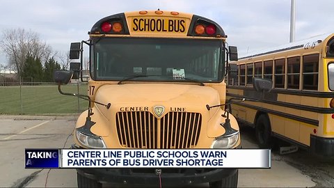 Center Line schools warn parents of bus driver shortage