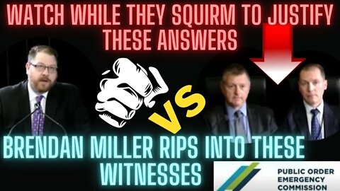 Watch them squirm, Brendan Miller Freedom Corp Lawyer rips into these witnesses Emergency commission