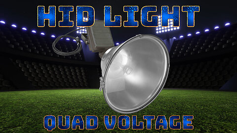 Metal Halide Flood Light - High Intensity Light Fixture - Quad Voltage