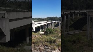 DENTRO DO FUTURO RODOANEL NORTE VIADUTO PEDRAS E MATO OBRA PARADA