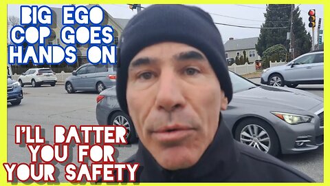 BIG EGO COP GOES HANDS ON | REFUSES TO ID | WE GET HIM ID'd