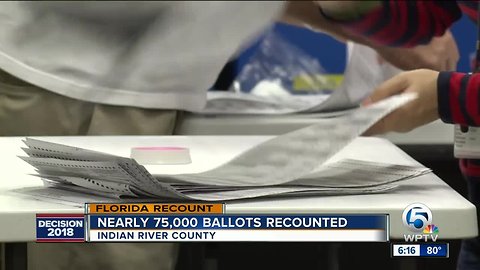 Nearly 75,000 ballots recounted in Indian River County