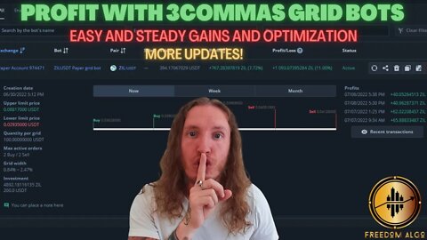 PROFIT with 3Commas GRID Bots! Steady Gains and Optimizing Grid Strategies