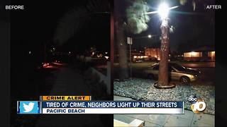 Tired of crime, neighbors light up their streets