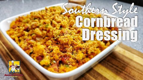 Southern Style Cornbread Dressing Thanksgiving Stuffing Recipe Easy