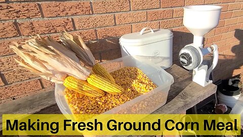How to make Fresh Ground Cornmeal, Buttermilk and Cornbread