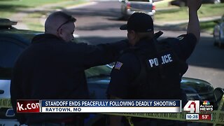 Standoff ends peacefully after deadly Raytown shooting