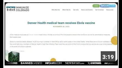US Hospitals Caught Injecting Experimental Ebola Vaccine That Sheds!