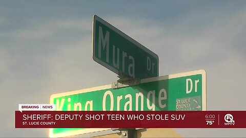 Sheriff: Deputy shot 14-year-old who stole vehicle, rammed patrol car in St. Lucie County
