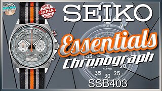 Head Turner! | Seiko Essentials Meca-Quartz 100m Chronograph SSB403 Unbox & Review