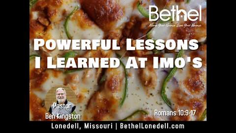 Powerful Lessons I Learned at Imo's - September 18, 2022