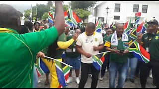 South Africa Cape Town - Springboks trophy tour (Video) (Jft)