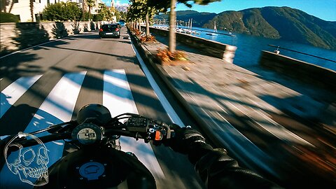 Relaxing Autumn Ride alongside Lake Como. (RAW Onboard)