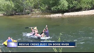 Water rescue crews busy on the Boise River