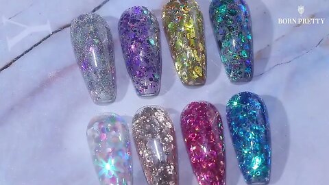 BORN PRETTY Glitter Sequins Nail Gel Shiny Glitter Gel Nail Polish| ʟɪɴᴋ ɪɴ ᴛʜᴇ ᴅᴇꜱᴄʀɪᴘᴛɪᴏɴ 👇 ᴛᴏ ʙᴜʏ