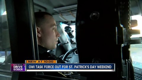 OWI task force deploys for St. Paddy's Day Weekend