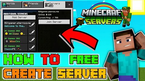 HOW TO CREATE SERVER IN MINECRAFT FOR FREE....😜🤪