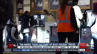 TSA marks today as start of busy holiday travel season