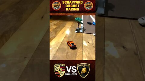 Race 03 Porsche VS Lamborghini Diecast Racing Tournament #shorts