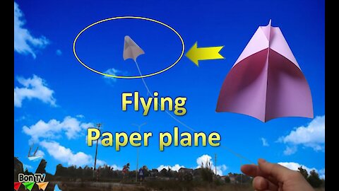 how to make an a4 paper airplane, how to make a small kite, a layang-layang cara membuat - Bon TV