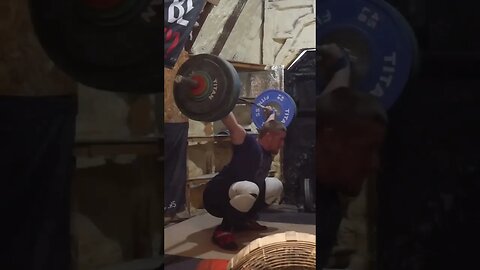 110 kg / 242 lb - Hang Snatch - Weightlifting Training