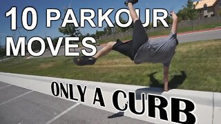 10 Parkour Moves Using Only a Curb