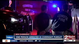 Driver arrested after leading police pursuit