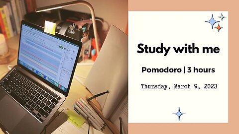 3-Hour Study with Me 👩‍💻 | 50 min Study + 10 min Break Pomodoro | Campfire ⛺️ + River 🌊 Sounds