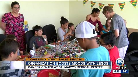 Organization boosts moods of kids battling cancer with Lego toy party