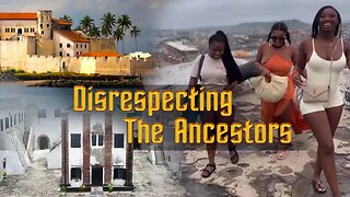 Degenerate Hoodrats Disrespects The Ancestors By Twerking On Top Of Elmina Castle In Ghana