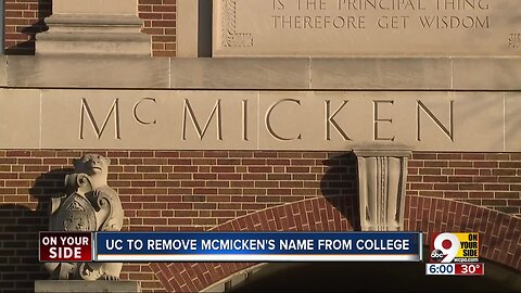 University of Cincinnati to remove Charles McMicken's name from college of arts and sciences
