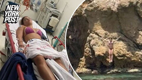 'Harrowing': 12-year-old girl breaks both legs after jumping off cliff in Victoria